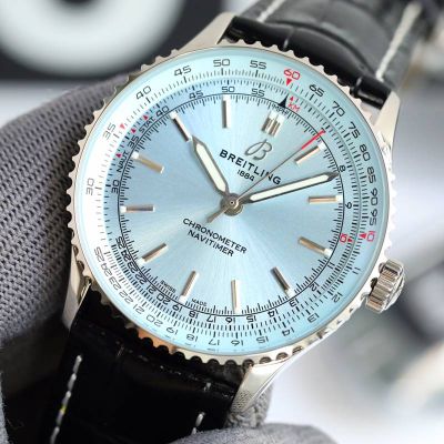 TW Factory Breitling 41MM 2824 Movement Cowhide Leather Strap Watch